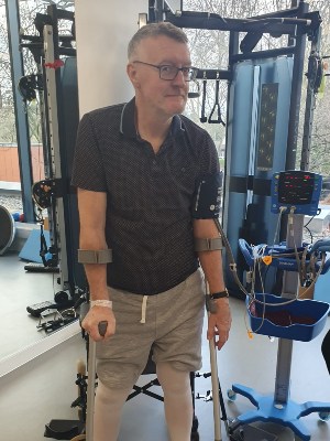 Neil Foster recovering from a spinal cord injury at Circle Rehabilitation