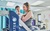 Physiotherapy session with a young female patient on an anti gravity treadmill