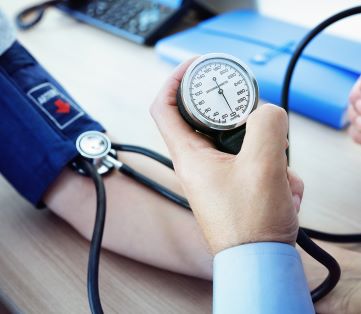 blood pressure check with doctor