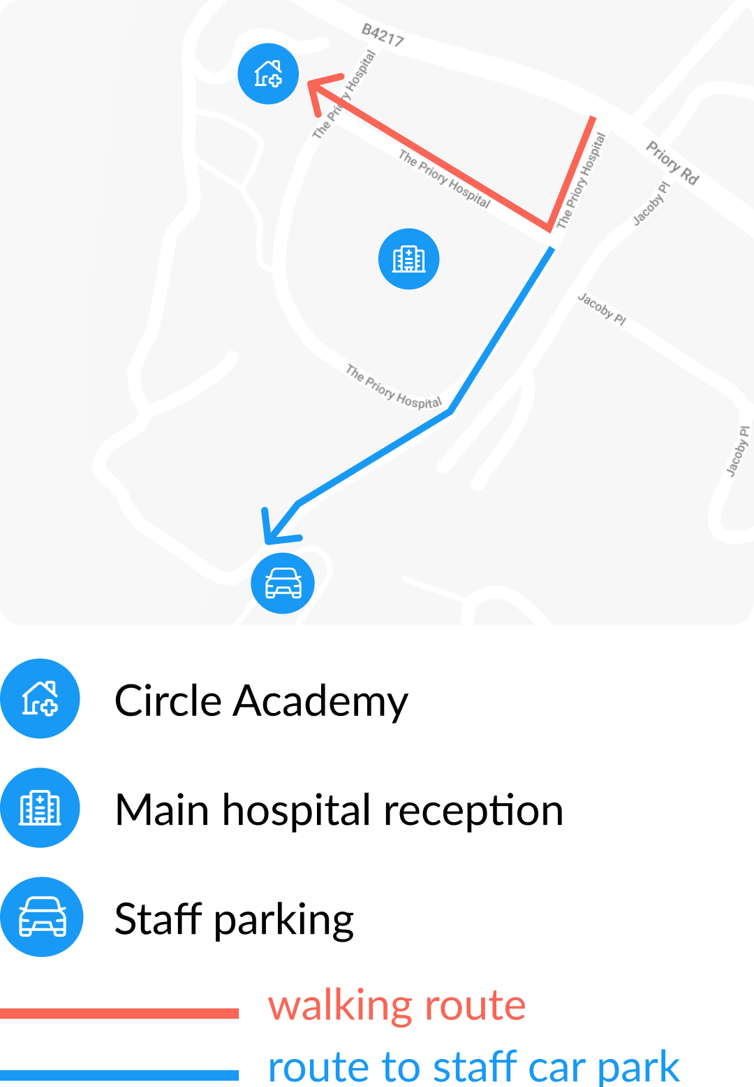 circle academy map route details high quality